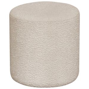 Puf de tela boucle beige ø34 cm