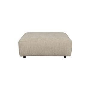 Puf individual en tela beige