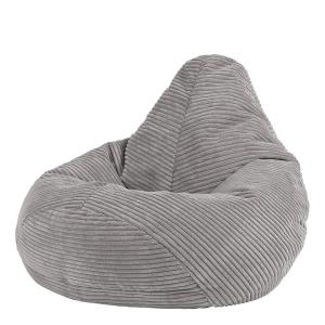 Puf infantil reclinable de pana gris