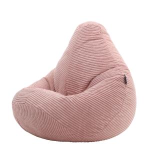 Puf infantil reclinable de pana rosa amanecer