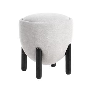 Puf  Lino sintético Gris