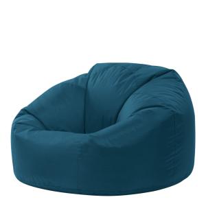 Puf para interior y exterior azul pato