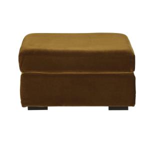 Puf para sofá modulable de terciopelo bronce