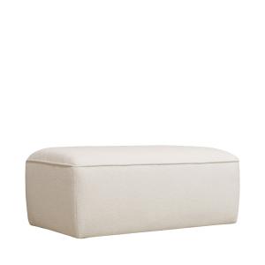 Puf para sofá modular de tela rizada - beige