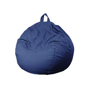 Puf Pera XL tejido efecto lino - 110x120 cm - Azul