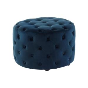 Puf poliéster azul oscuro