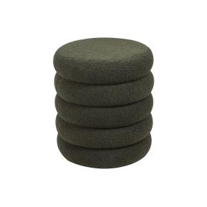 Puf poliéster verde pino