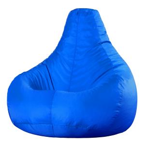 Puf reclinable de exterior azul