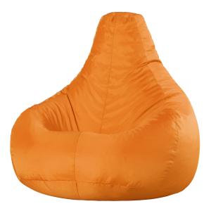 Puf reclinable de exterior naranja
