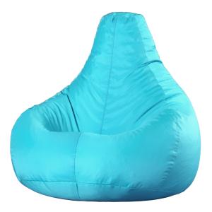 Puf reclinable para interior y exterior azul turquesa