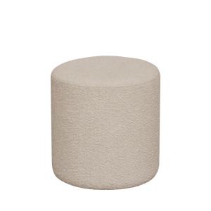 Puf redondo de tejido bouclette ø34cm - beige