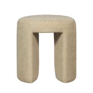 Puf redondo de tela ø45cm - beige