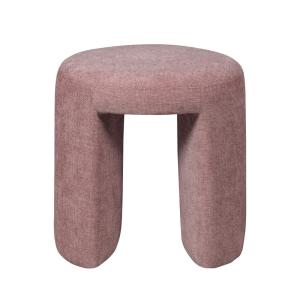 Puf redondo de tela ø45cm - rosa