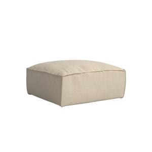 Puf reposapiés beige 103 x 103 cm