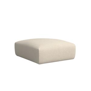 Puf reposapiés beige 93 x 102 cm