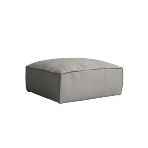 Puf reposapiés gris 103 x 103 cm