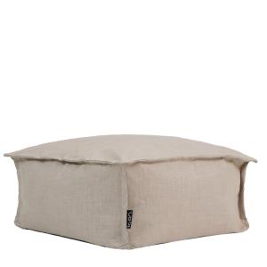 Puf reposapiés interior y exterior beige