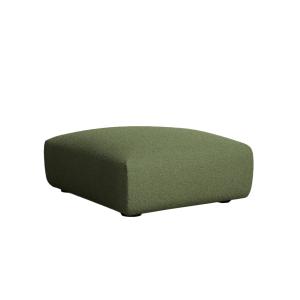 Puf reposapiés verde bouclé 93 x 102 cm