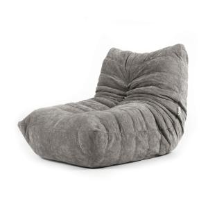 Puf sillón en tejido chenilla relleno de espuma elástica, g…