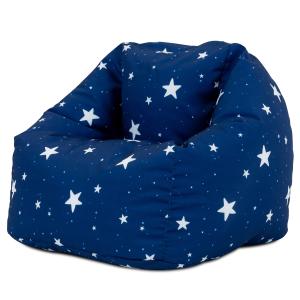 Puf sillón infantil azul marino