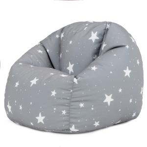 Puf sillón infantil gris