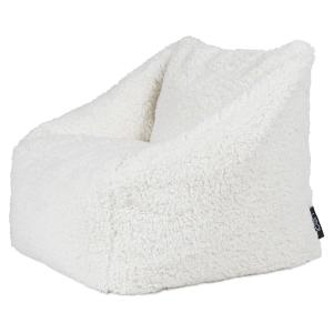 Puf sillón infantil sherpa beige