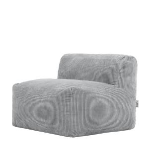 Puf sillón modular de pana gris