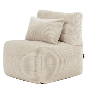 Puf sillón modular en pana beige