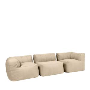 Puf sofá modular 2 rincones 1 sillón int/ext en olefina bei…