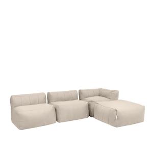 Puf sofá modular 4 piezas interior y exterior en olefina be…