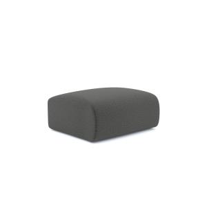 Puf tejido bouclette gris grafito