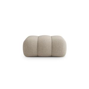 Puf tejido chenilla beige oscuro