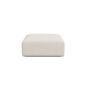 Puf tejido estructural beige claro