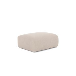 Puf tejido trenzado beige