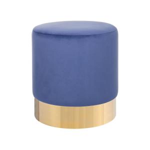 Puf terciopelo azul marino 39 cm 39 cm 40 cm