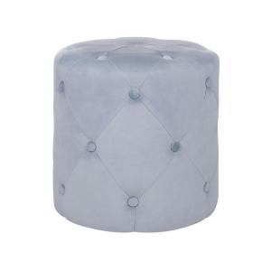 Puf terciopelo gris claro 40 cm 40 cm 40 cm