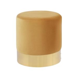 Puf terciopelo mostaza 39 cm 39 cm 40 cm