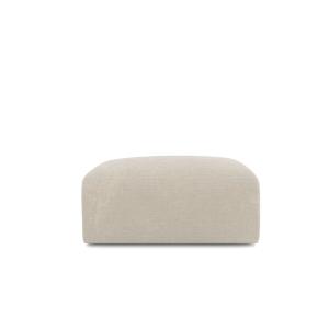 Puf terciopelo texturizado beige