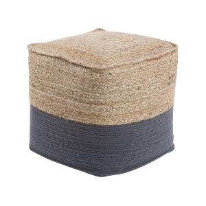 Puf Yute Gris oscuro