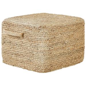 Puf yute natural 45 cm 45 cm 30 cm
