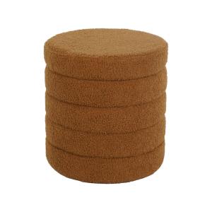 Puff baú de borreguito, óxido