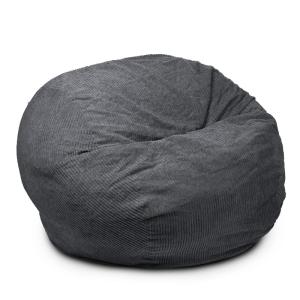 Puff cama convertible 2en1 gris oscuro