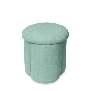 Puff tapizado en menta