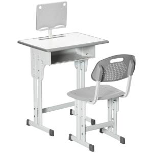 Pupitre infantil 60x45x102 cm gris