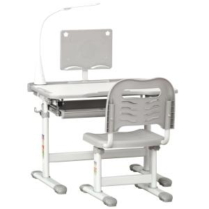 Pupitre infantil 70x50x105 cm gris