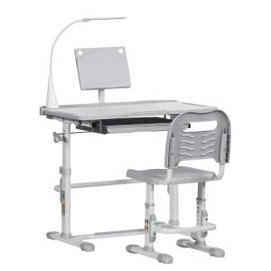 Pupitre infantil 80x49.5x104 cm gris