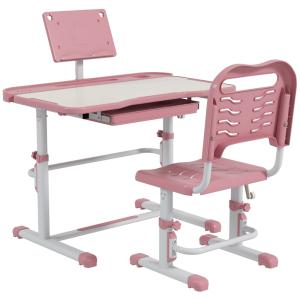 Pupitre infantil 80x49.5x104 cm rosa