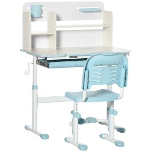 Pupitre infantil 80x52x109 cm azul