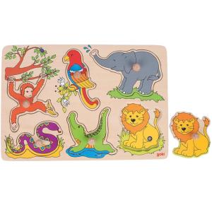 Puzzle de sonidos de animales del zoo