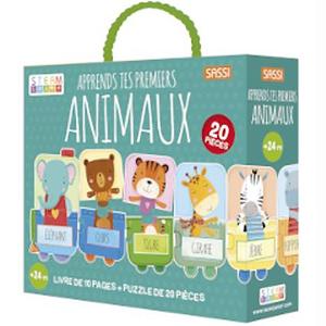 Puzzle & libro, aprende tus primeros animales